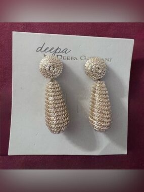 NEW Deepa Gurnani Gold-ToneDrop Earrings